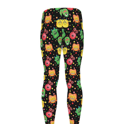 Little Monster Pattern Print Men's leggings