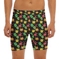 Little Monster Pattern Print Men's Long Boxer Briefs