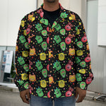 Little Monster Pattern Print Men's Shirt Jacket