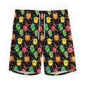 Little Monster Pattern Print Men's Athletic Shorts