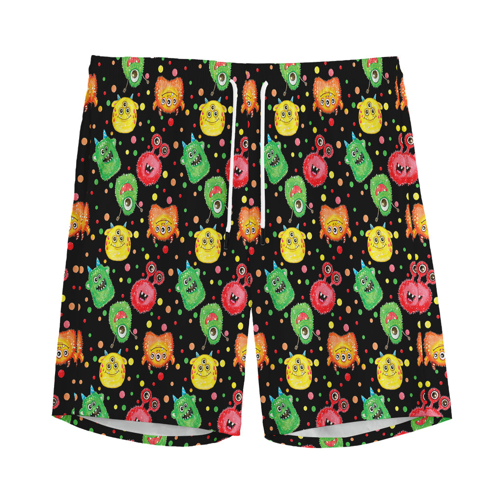 Little Monster Pattern Print Men's Sports Shorts