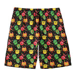 Little Monster Pattern Print Men's Swim Trunks