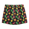 Little Monster Pattern Print Mesh Shorts