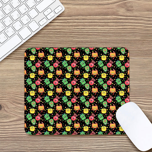 Little Monster Pattern Print Mouse Pad