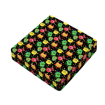 Little Monster Pattern Print Outdoor Seat Cushion Cover