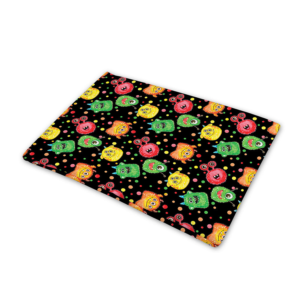 Little Monster Pattern Print Pet Cooling Mat Cover