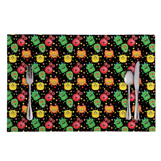 Little Monster Pattern Print Placemat