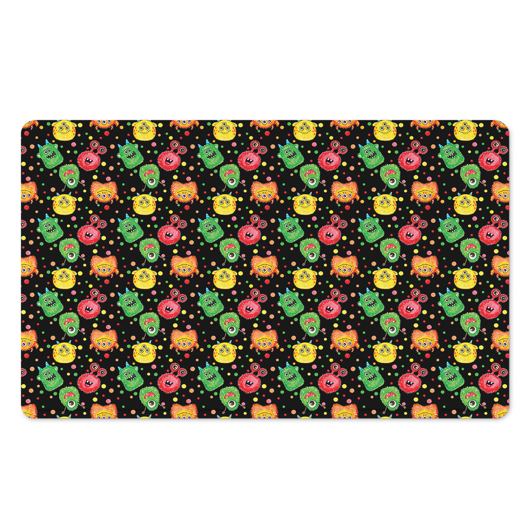 Little Monster Pattern Print Polyester Doormat