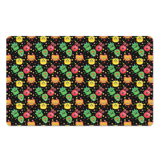 Little Monster Pattern Print Polyester Doormat