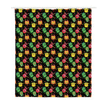 Little Monster Pattern Print Polyester Shower Curtain