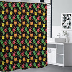 Little Monster Pattern Print Premium Shower Curtain