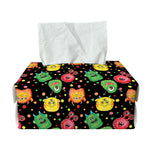 Little Monster Pattern Print Rectangle Tissue Box Cover