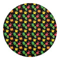 Little Monster Pattern Print Round Blanket