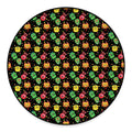 Little Monster Pattern Print Round Floor Mat