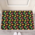Little Monster Pattern Print Rubber Doormat