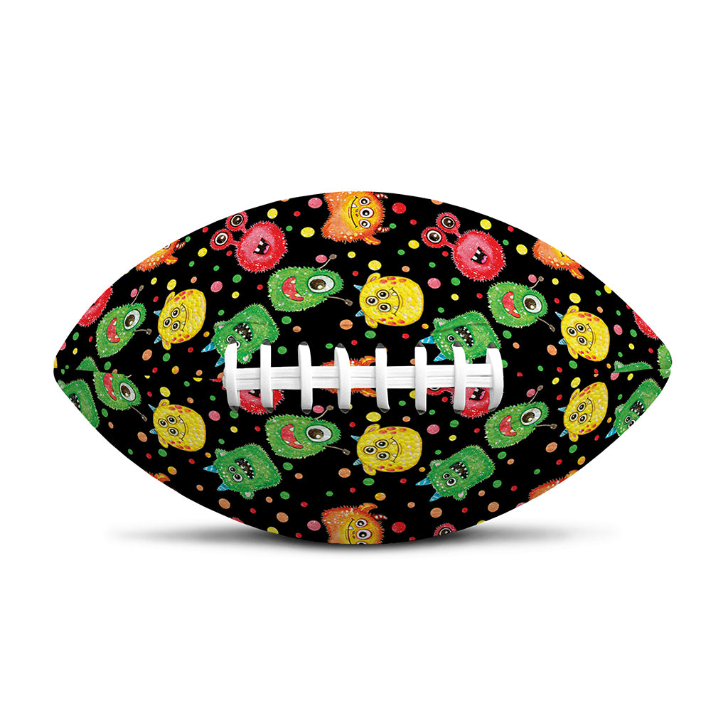 Little Monster Pattern Print Rugby Ball