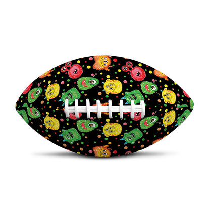 Little Monster Pattern Print Rugby Ball