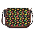 Little Monster Pattern Print Saddle Bag