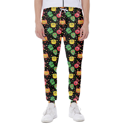 Little Monster Pattern Print Scuba Joggers