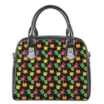 Little Monster Pattern Print Shoulder Handbag