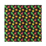 Little Monster Pattern Print Silk Bandana