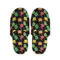Little Monster Pattern Print Slippers