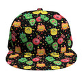 Little Monster Pattern Print Snapback Cap