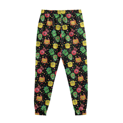 Little Monster Pattern Print Sweatpants