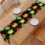 Little Monster Pattern Print Table Runner