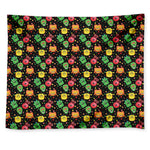 Little Monster Pattern Print Tapestry