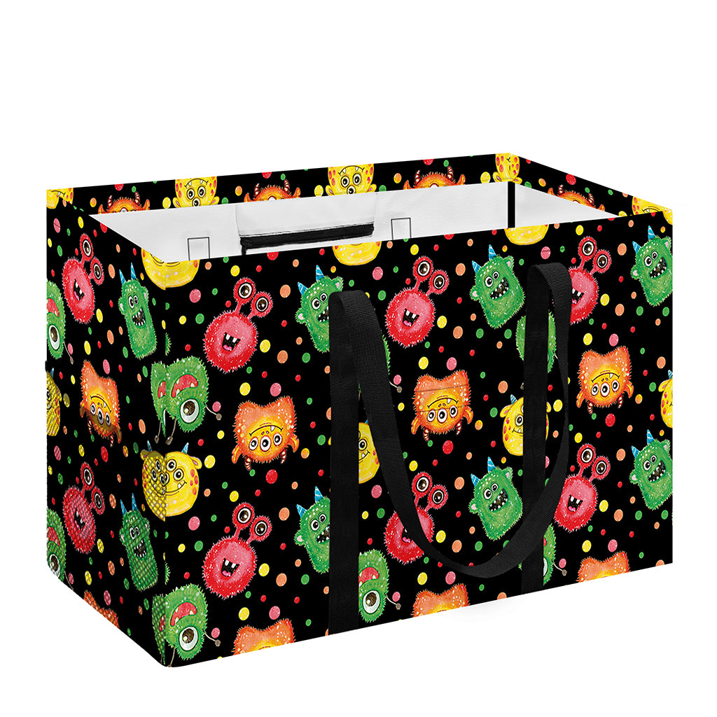 Little Monster Pattern Print Utility Tote Bag