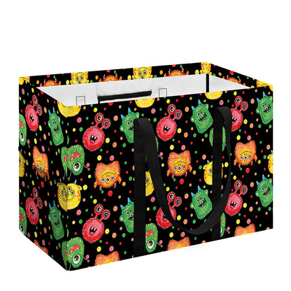 Little Monster Pattern Print Utility Tote Bag