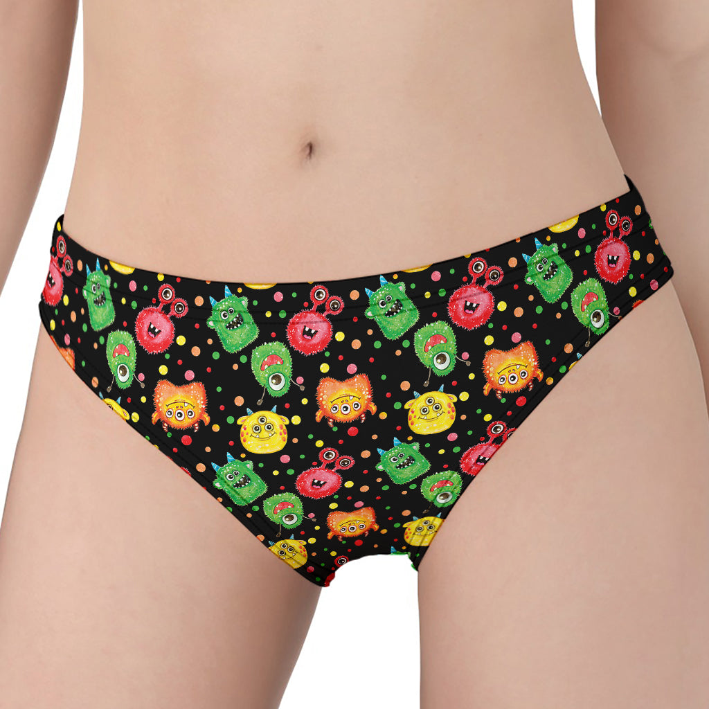 Little Monster Pattern Print Women's Panties