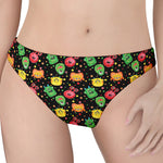 Little Monster Pattern Print Women's Thong