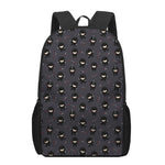 Little Ninja Pattern Print 17 Inch Backpack