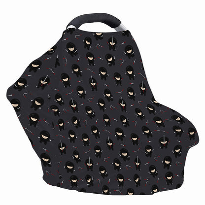 Little Ninja Pattern Print Baby Seat Cover