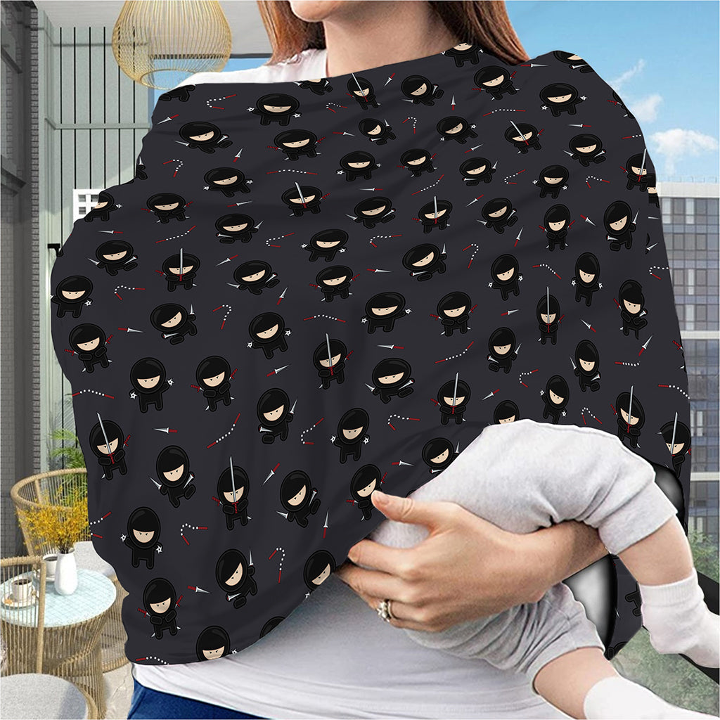 Little Ninja Pattern Print Baby Seat Cover