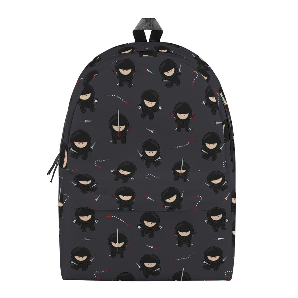 Little Ninja Pattern Print Backpack