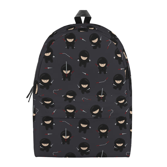 Little Ninja Pattern Print Backpack