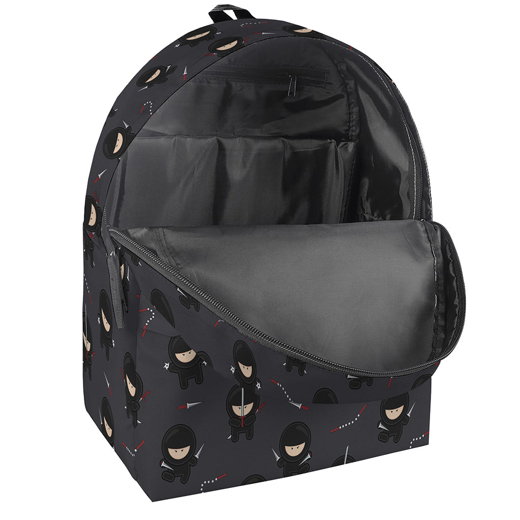 Little Ninja Pattern Print Backpack