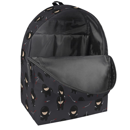 Little Ninja Pattern Print Backpack