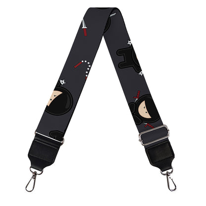 Little Ninja Pattern Print Bag Strap