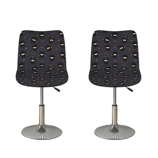 Little Ninja Pattern Print Bar Stool Covers