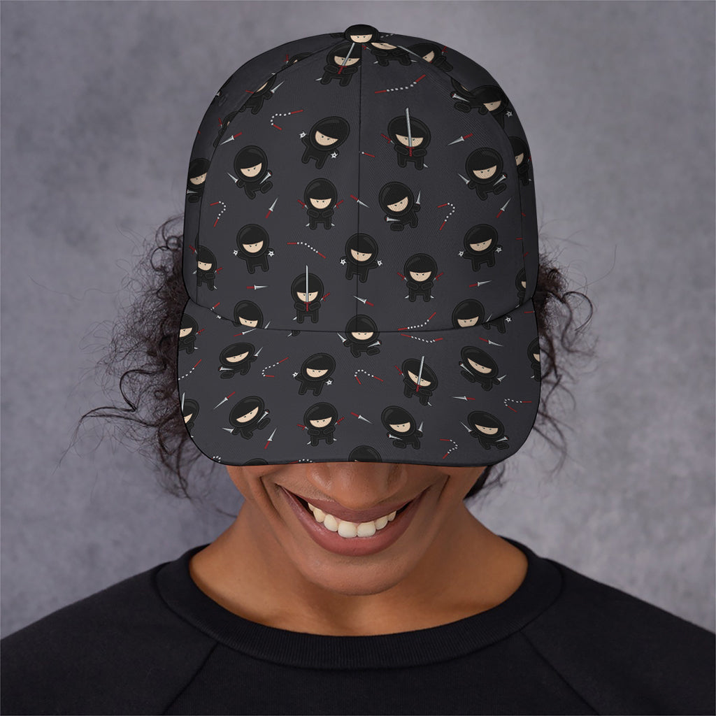 Little Ninja Pattern Print Baseball Cap