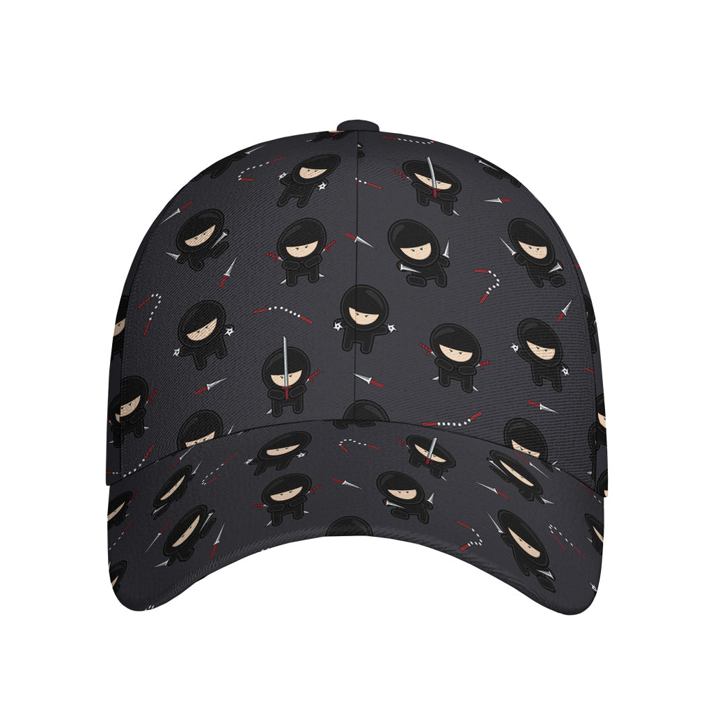 Little Ninja Pattern Print Baseball Cap