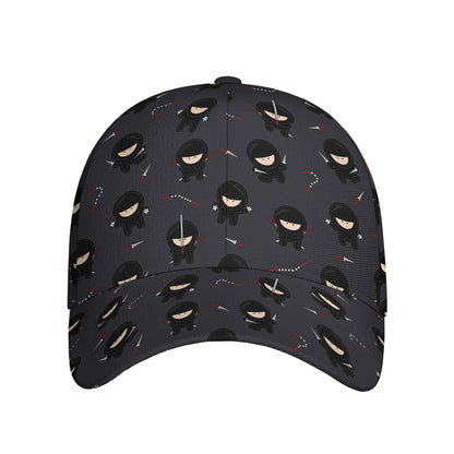 Little Ninja Pattern Print Baseball Cap