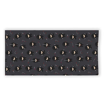 Little Ninja Pattern Print Beach Towel