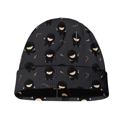 Little Ninja Pattern Print Beanie