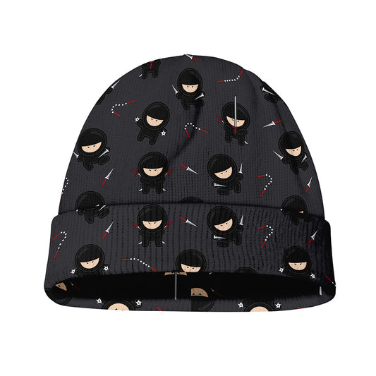 Little Ninja Pattern Print Beanie