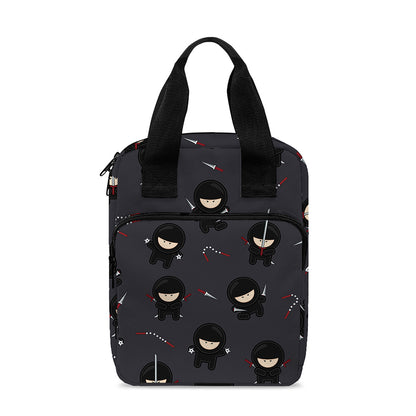 Little Ninja Pattern Print Bible Tote Bag